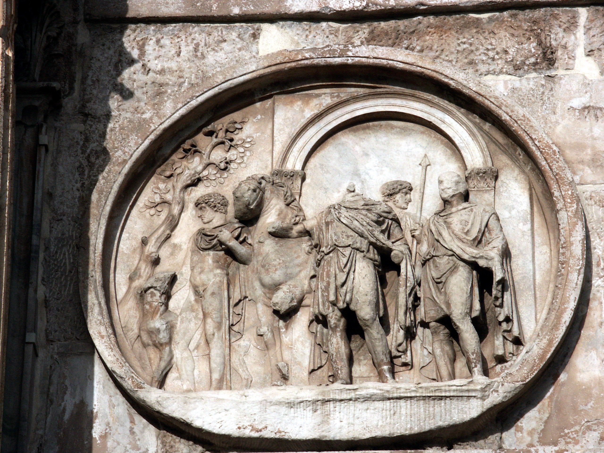 Триумфальная арка Константина барельефы